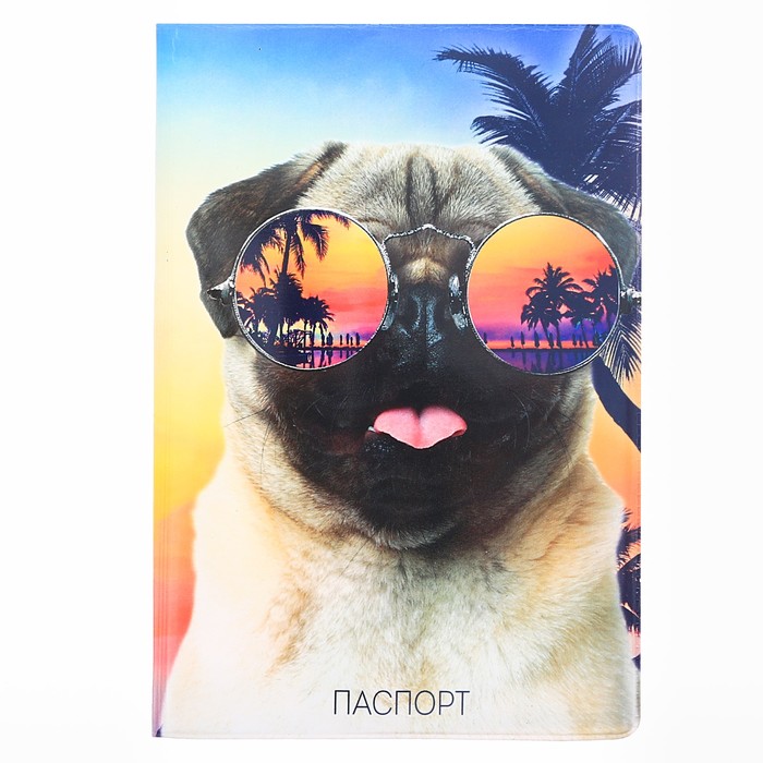 Подарочный набор "Улыбайся": обложка для паспорта и ручка