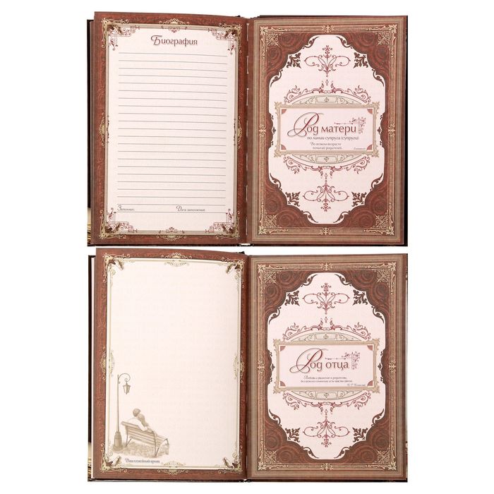 Родословная книга в шкатулке "Древо семьи"