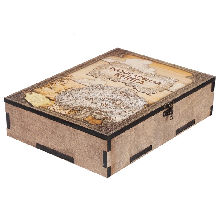 Родословная книга в шкатулке "Древо семьи"