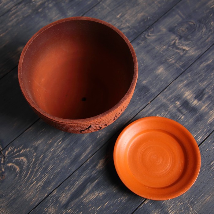 Набор горшков цветочных 3 шт.Бабочка 3л/2л/1л ,микс,