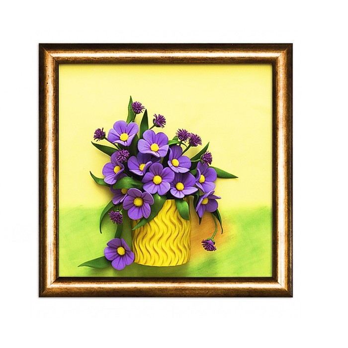 3D-картина из фоамирана "Полевые цветы"