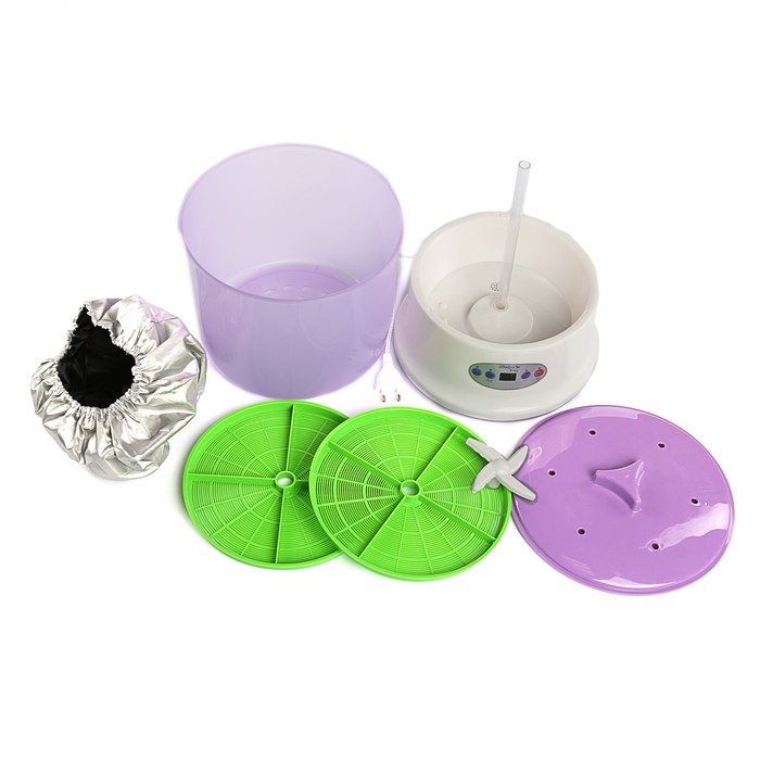 Проращиватель семян ДоброСад благополучие DS04T, с таймером, фиолетовый