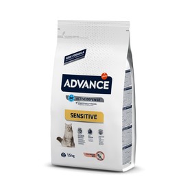 

Сухой корм Advance для кошек с чувствительным пищеварением, лосось и рис, 1,5 кг