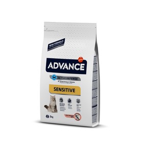 

Сухой корм Advance для кошек с чувствительным пищеварением, лосось и рис, 3 кг