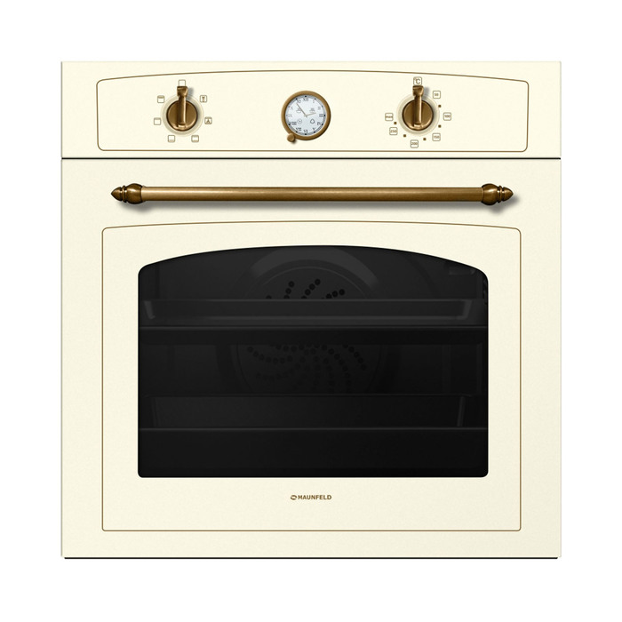 Духовой шкаф Maunfeld MEOFE.676RILB.TMS, электрический, 67 л, 7 режимов, конвекция, бежевый 340718