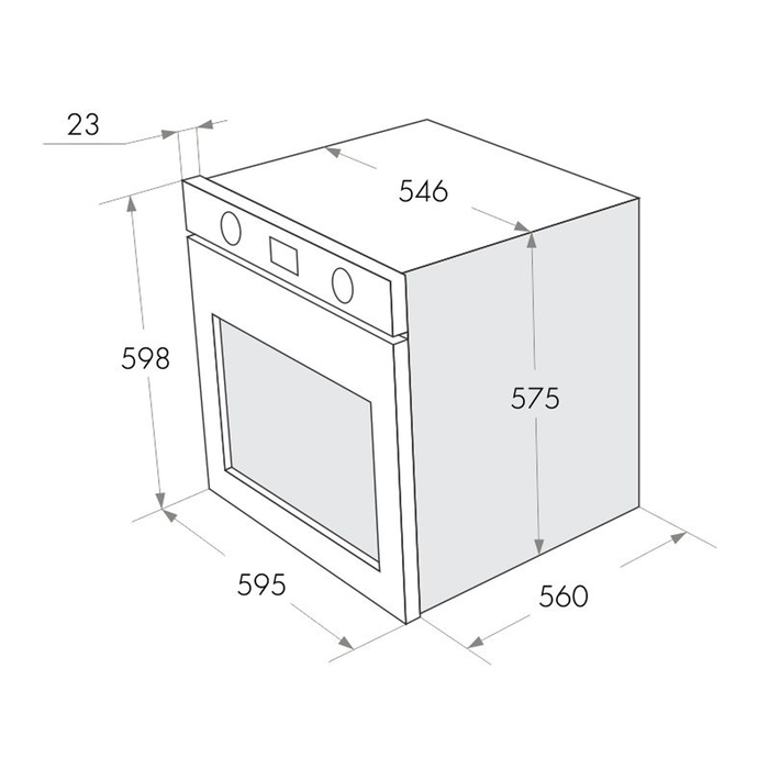 Духовой шкаф Maunfeld MEOFE.676RILB.TMS, электрический, 67 л, 7 режимов, конвекция, бежевый 340718