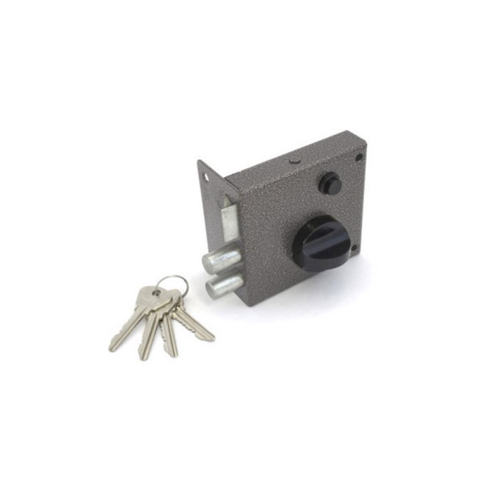 Замок накладной Димитровград "Омега" ЗН З, с защелкой, цвет серебро