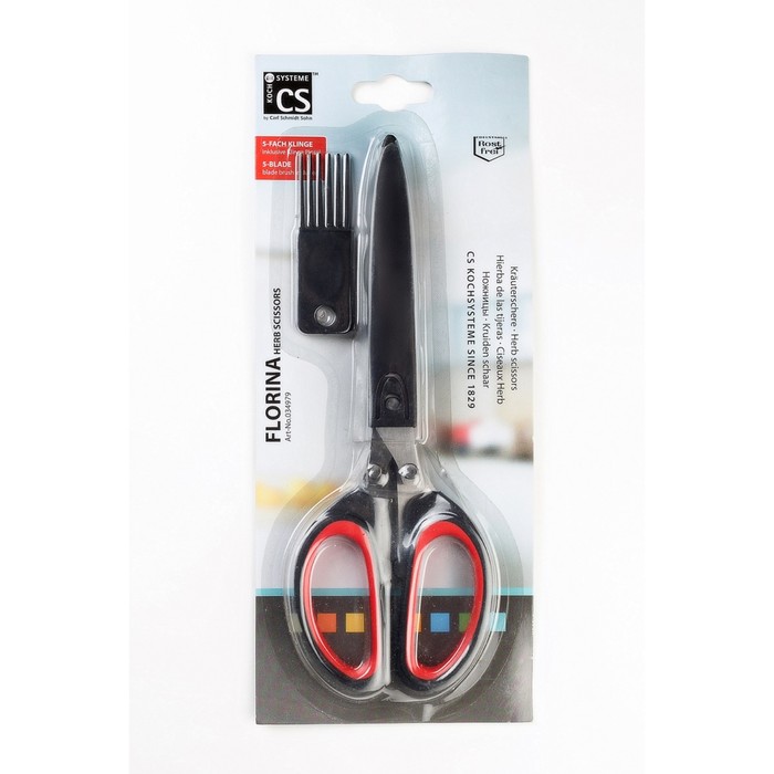 Ножницы кухонные CS FLORINA для зелени, 5 лезвий