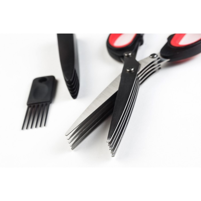 Ножницы кухонные CS FLORINA для зелени, 5 лезвий