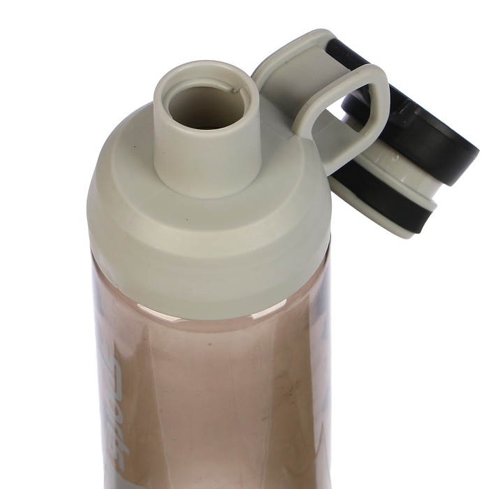 Бутылка для воды 800 мл Sports, вытянутая, внутри металл сито, прозрачная, микс, 9х25 см