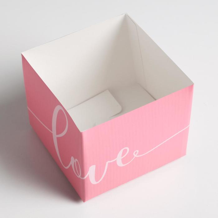 Складная коробка Love, 10 х 10 х 12 см