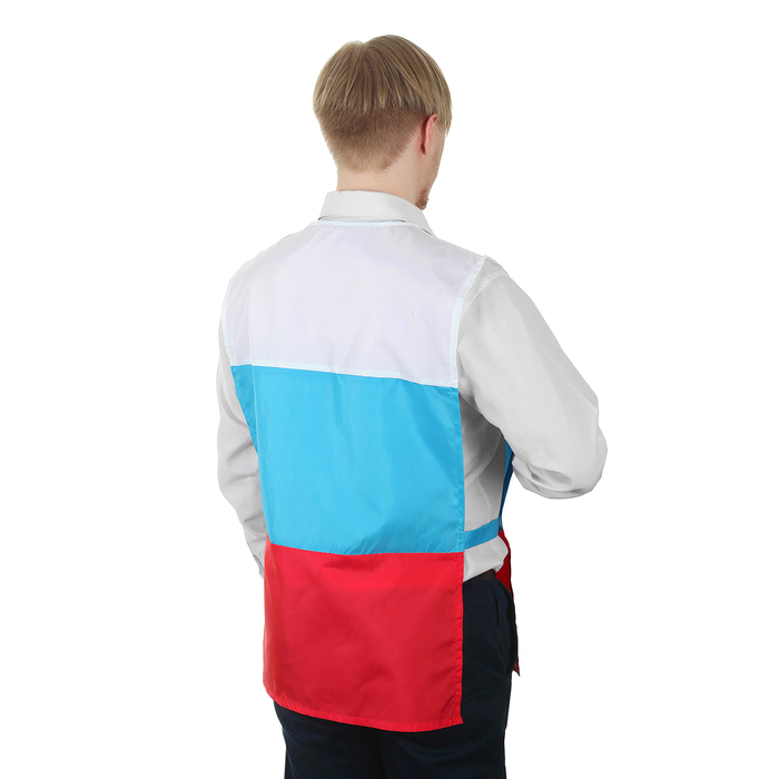 Жилет взрослый "Россия. Триколор" с водоотталкивающей пропиткой, р-р 42-48