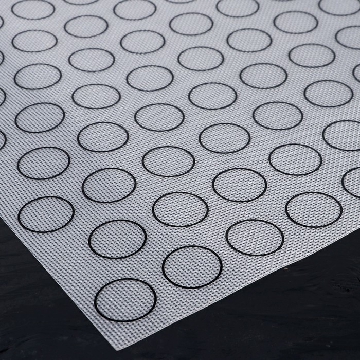 Коврик армированный для макаронс 56,5х37 см