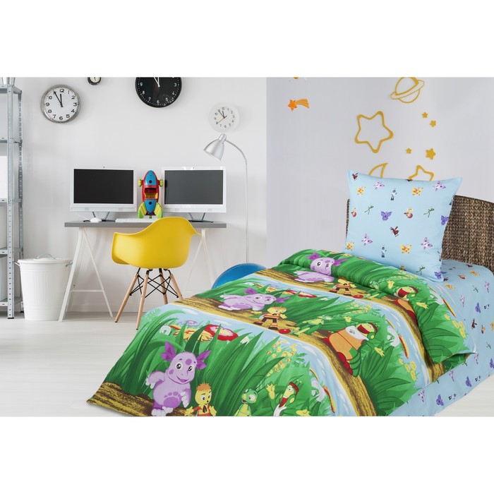 КПБ 1,5 сп "Футбольная команда", 150*214, 143*215, 70*70, бязь, хл100% 120 гм