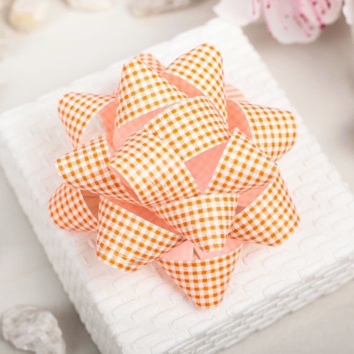 Бант-звезда №7,5 (НАБОР 6 ШТ) МИКС