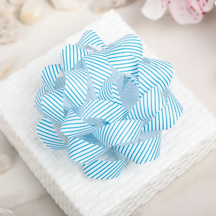 Бант-звезда №7,5 (НАБОР 6 ШТ) МИКС