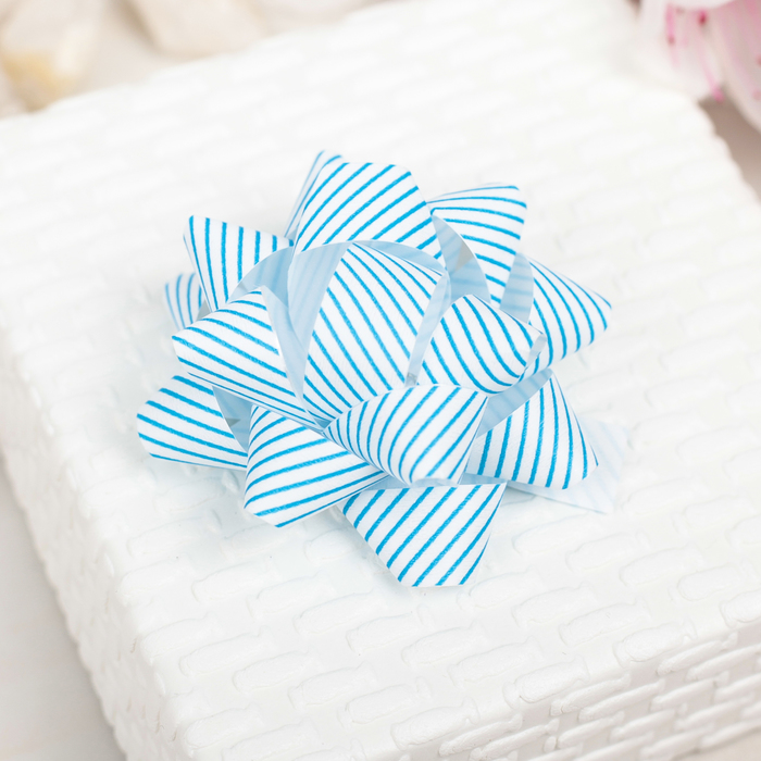 Бант-звезда №5 (НАБОР 12 ШТ) МИКС