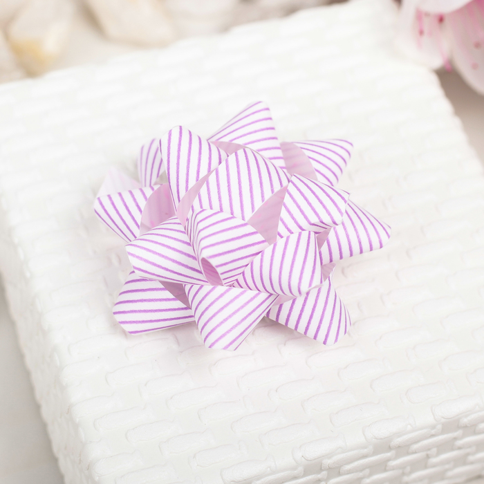 Бант-звезда №5 (НАБОР 12 ШТ) МИКС