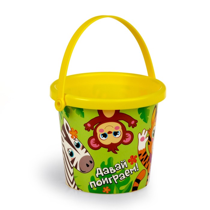 Ведро малое с IML наклейкой «Давай поиграем»