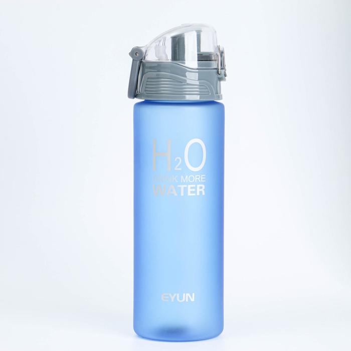 Бутылка для воды 850 мл, спортивная, матовая, микс, 7.5х25 см