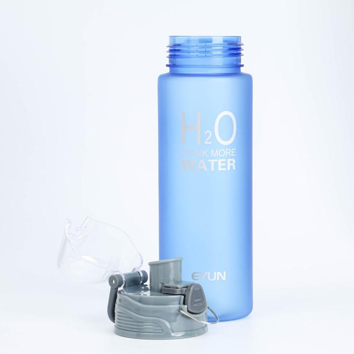 Бутылка для воды 850 мл, спортивная, матовая, микс, 7.5х25 см