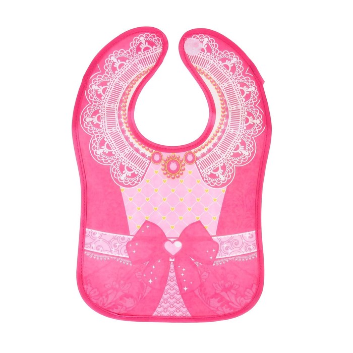 Набор для кормления «Принцесса», 4 предмета: нагрудник, тарелка на присоске 200 мл, ложка, вилка, от 5 мес., в пакете