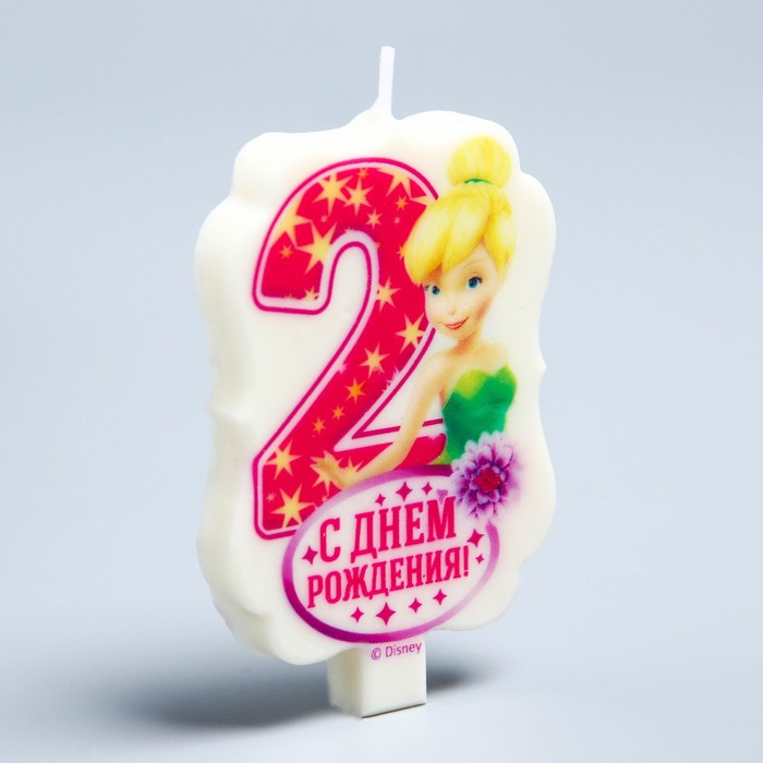 Свеча в торт Дисней 2 "С Днем Рождения", Феи : Динь - Динь