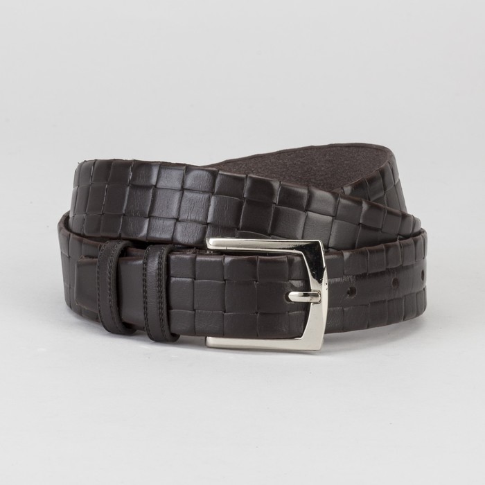 Ремень мужской, пряжка под металл, цвет кофе