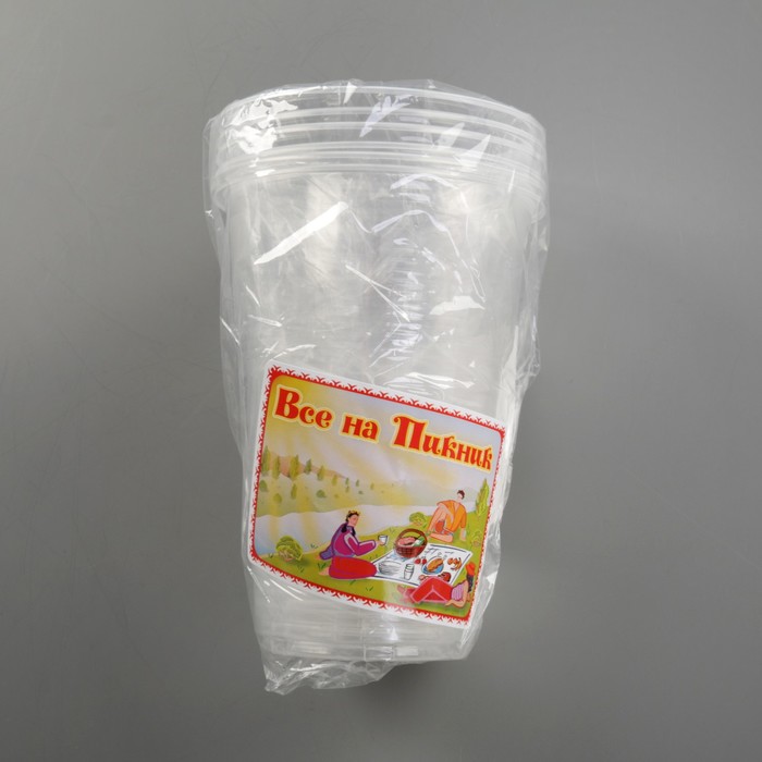 Набор стаканов 500 мл "Все на пикник", 6 шт