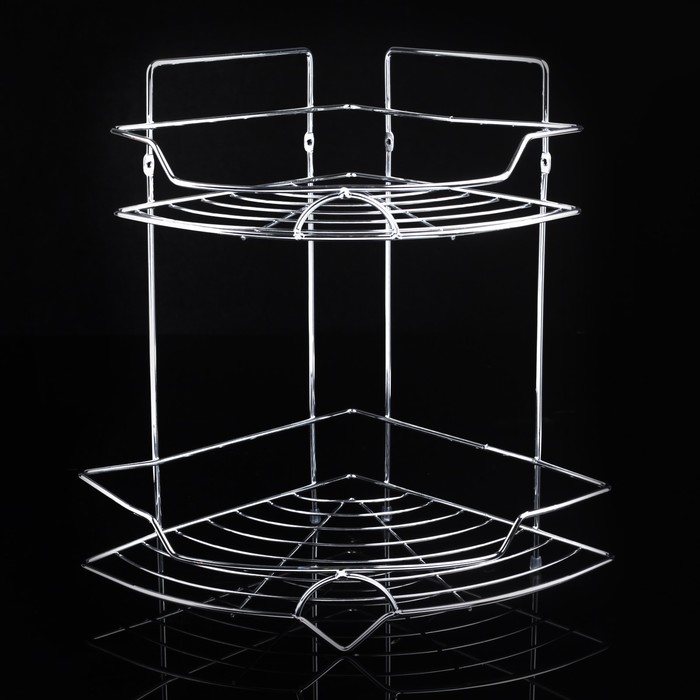 Полка 2х-ярусная угловая 29,5х22х31 см