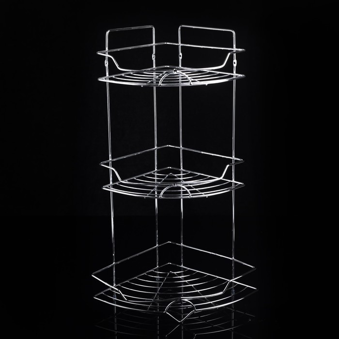 Полка 3х-ярусная угловая 29,5х22х55,5 см