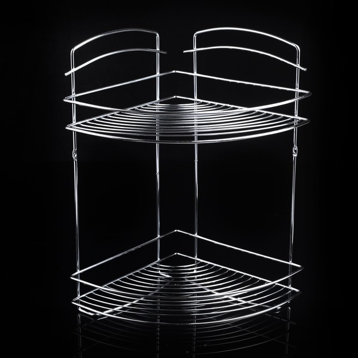 Полка 2х-ярусная угловая 30,5х22х31 см