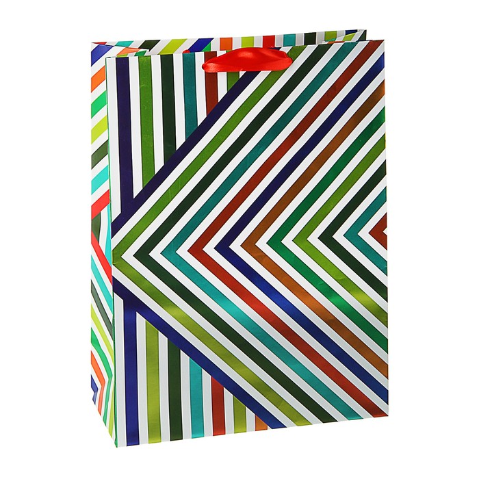 Пакет подарочный "Зебра" премиум, 36 х 26 х 11,5 см