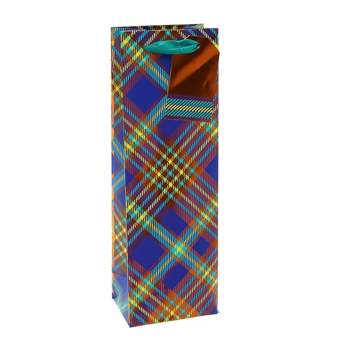 Пакет подарочный под бутылку "Взор" премиум, 36 х 12 х 8,5 см