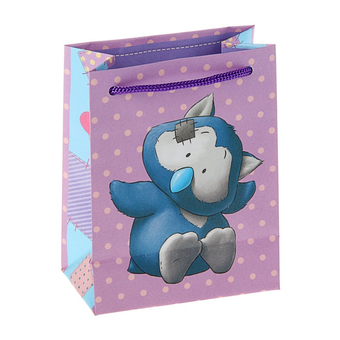 Пакет подарочный "Мудрая сова", 14,5 х 11,5 х 6,5 см