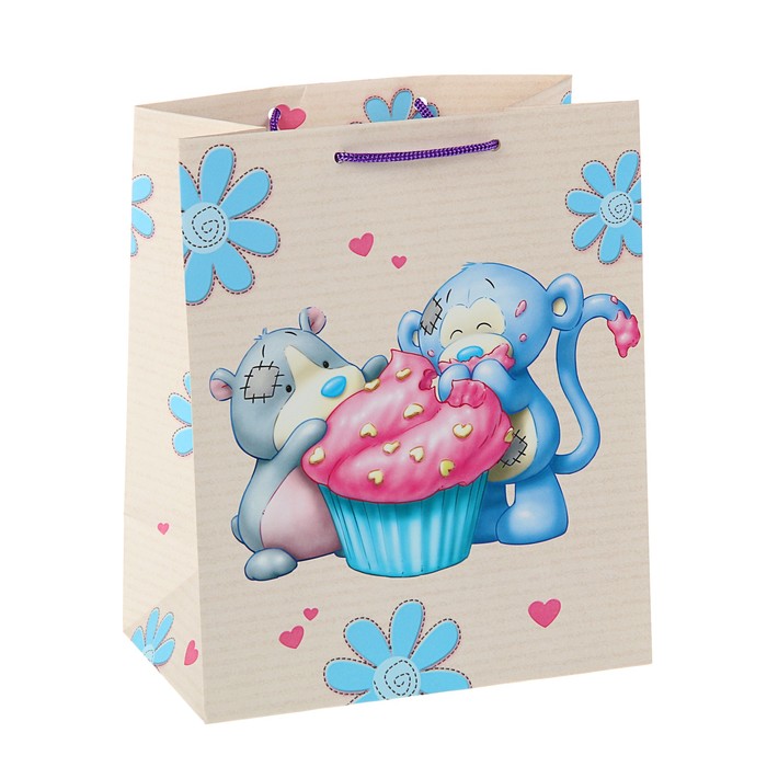 Пакет подарочный "Сладкоежки", 24 х 20,3 х 11,5 см