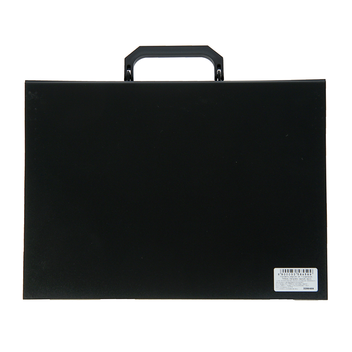 Папка-портфель А4, 7 отделений Calligrata, 700 мкм, песок, чёрная