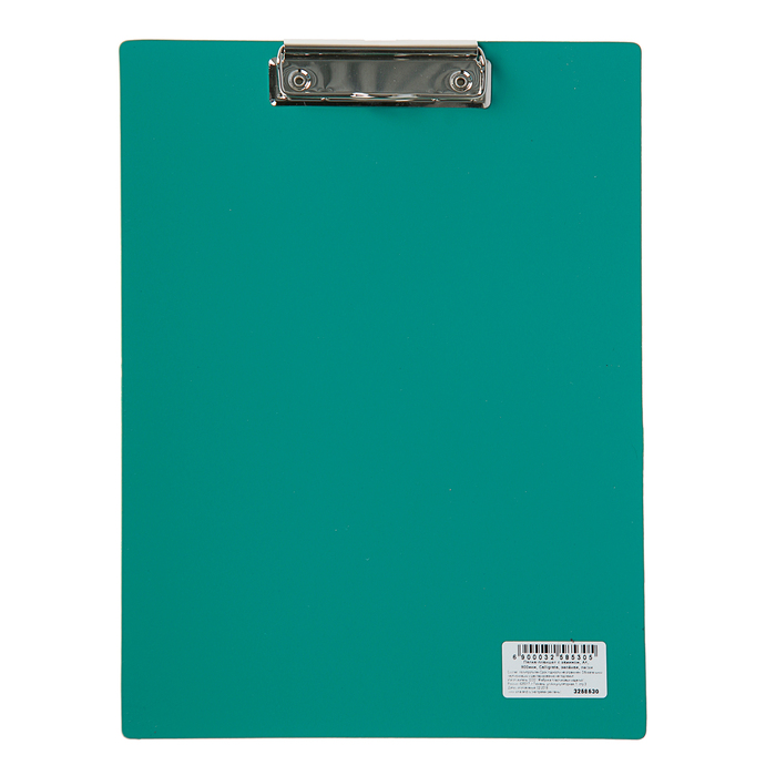 Планшет с прижимом А4, Calligrata, песок, зелёная