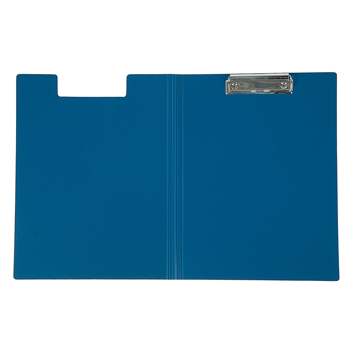 Папка-планшет с зажимом А4, 1.2 мм, Calligrata, пластик, синяя (клипборд с крышкой)