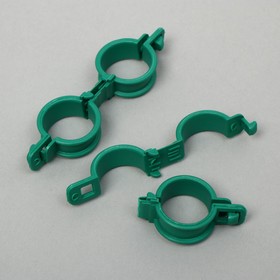 Кольцо-фиксатор для растений, d = 20 мм, набор 20 шт., зелёный Ош