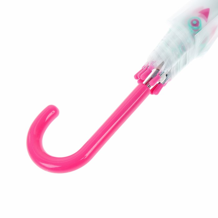 Зонт детский полуавтоматический "Котики", r=45,5см, цвет зелёный