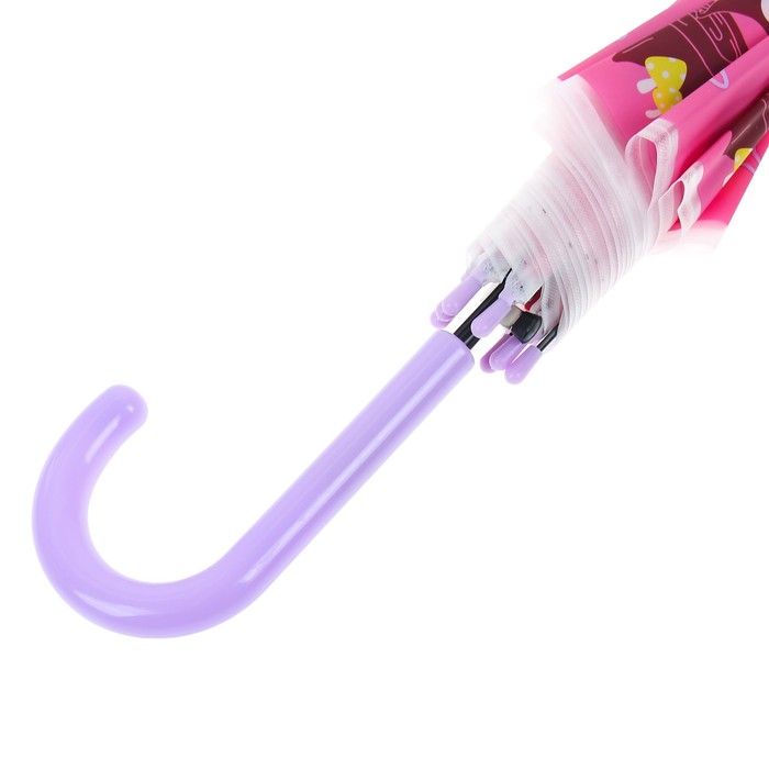 Зонт детский полуавтоматический "Красная шапочка", r=46см, цвет сиреневый