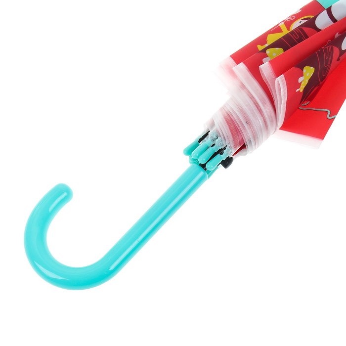 Зонт детский полуавтоматический "Красная шапочка", r=46см, цвет мятный