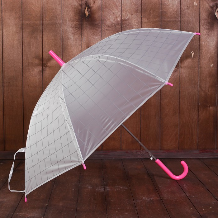 Зонт детский "Щелчок", полуавтоматический, r=45см, цвет розовый