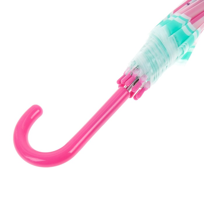 Зонт детский "Вишенка", полуавтоматический, r=45см, цвет розовый