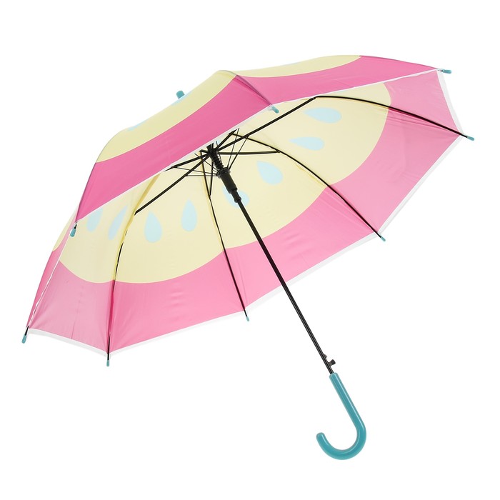 Зонт детский "Фрукт", полуавтоматический, r=43,5см, цвет розовый/жёлтый