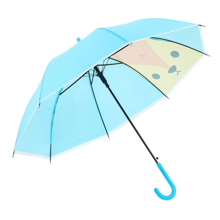 Зонт детский "Собачка", полуавтоматический, r=45см, цвет голубой