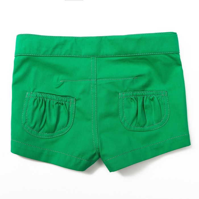 Шорты для девочки, рост 128 см, цвет зелёный 131-021-11