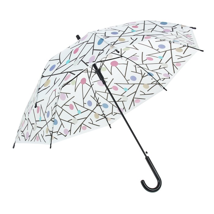 Зонт детский полуавтоматический "Разноцветные кружочки", r=43см, МИКС