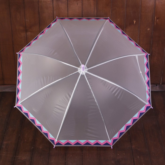 Зонт детский "Ацтекские рисунки", полуавтоматический, r=45см, цвет серый